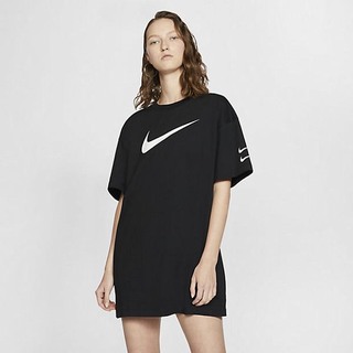 Rochie Nike Sportswear Swoosh Dama Negrii Albi | AUHP-15904